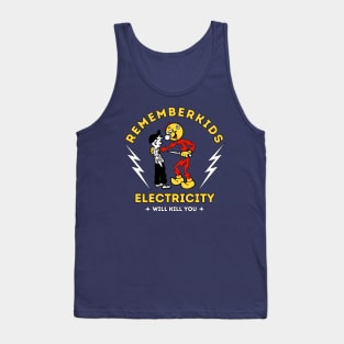 Electricity Will Kill You Kids Fanart Style Tank Top